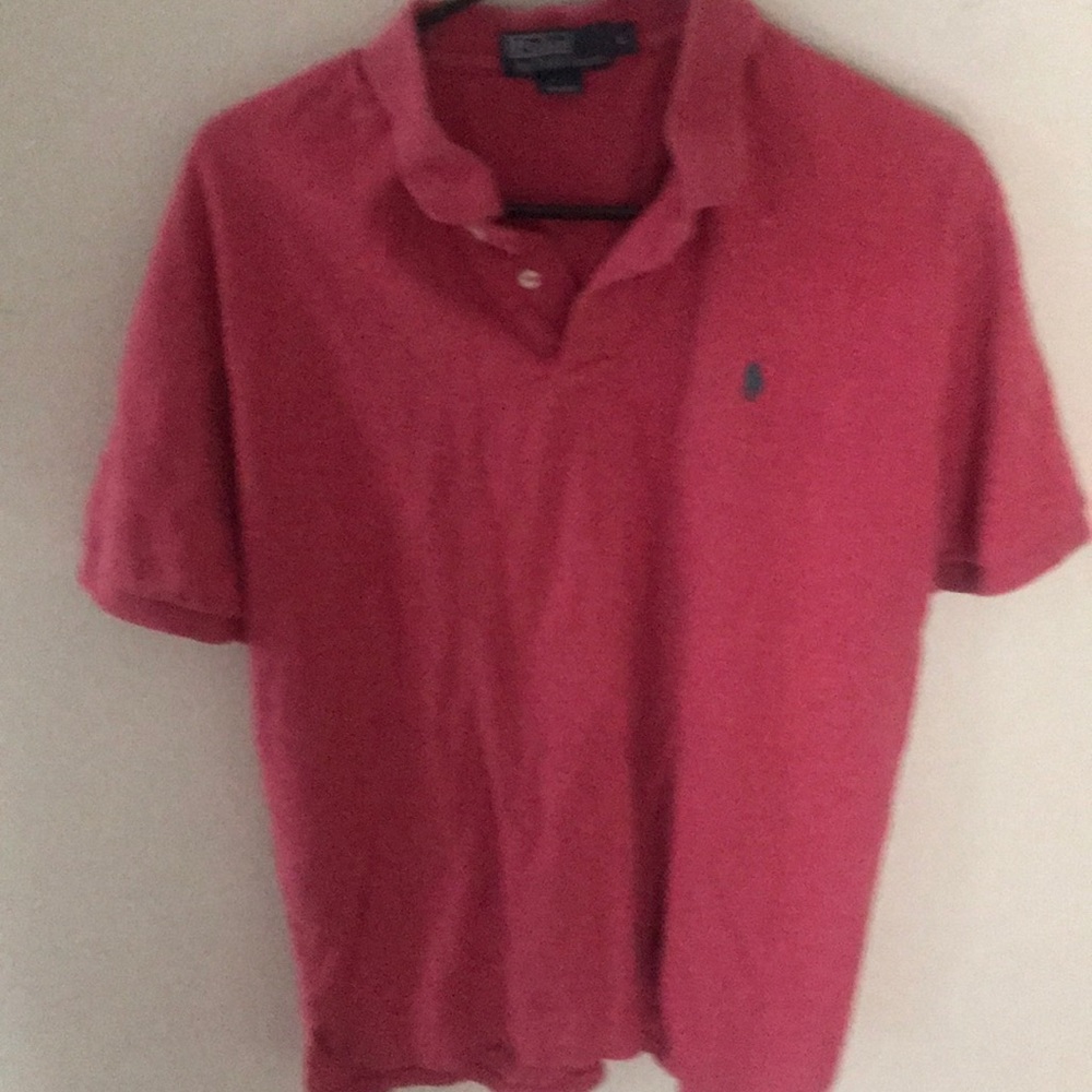 Men’s large Ralph Lauren polo shirt salmon L